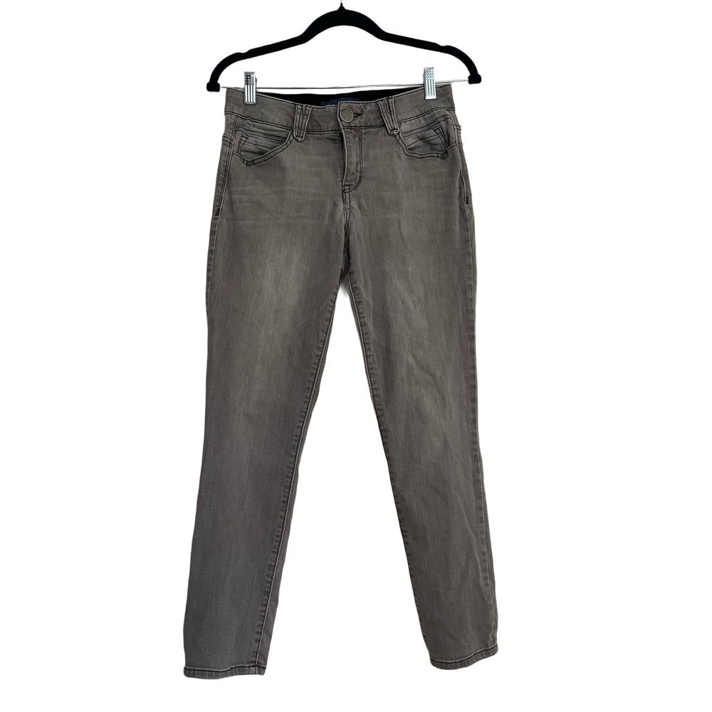 Democracy Ab solution Skinny Jeans Womens 2 Grey Good Faded Stretch Denim